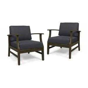 Perla Contemporary Club Chair with Water Resistant Cushions