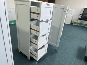 Bathroom Storage Cabinet with 4 Drawers and 1 Door