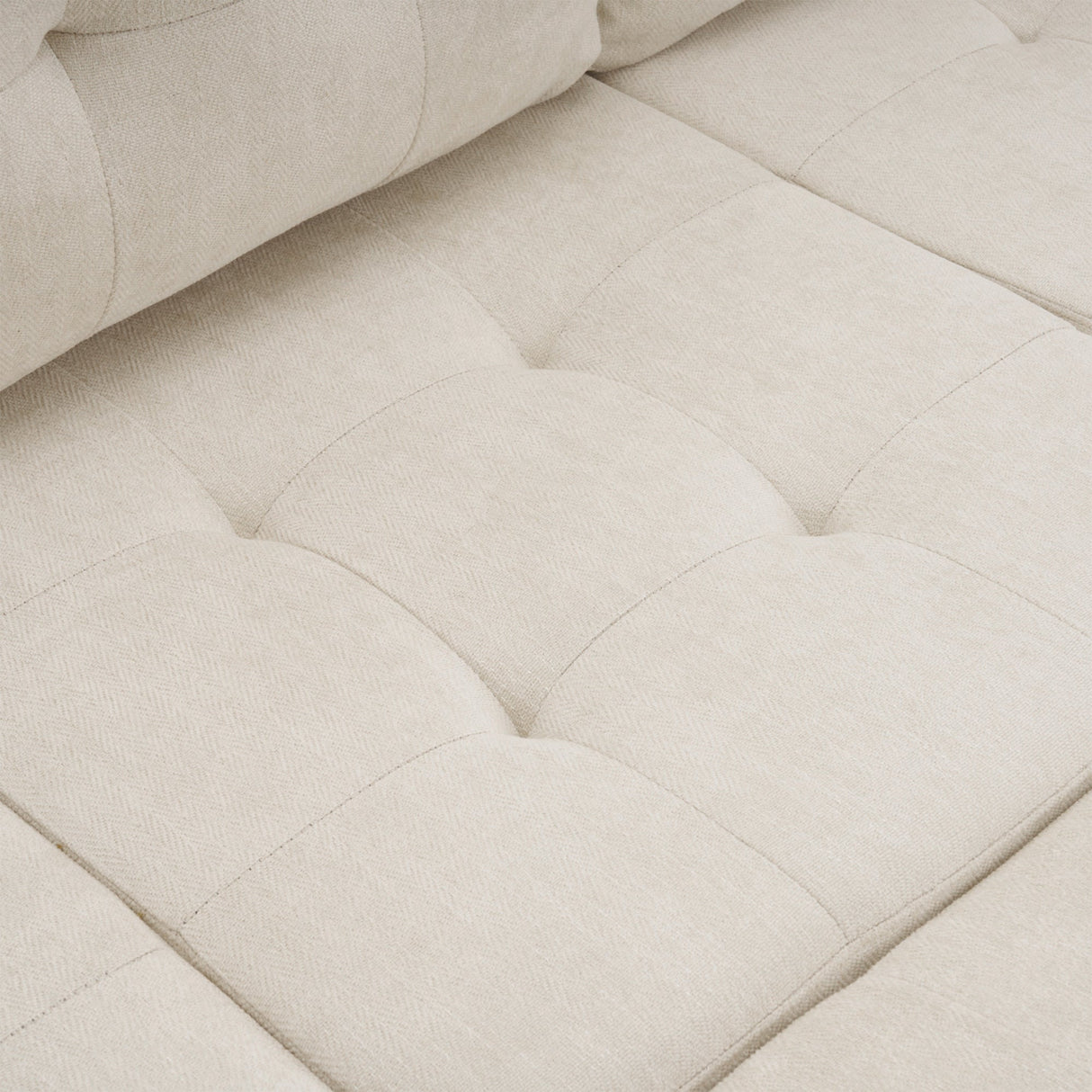 The Ashely Reversible Chenille Sectional Sofa with USB Charging Ports and Convertible Ottoman
