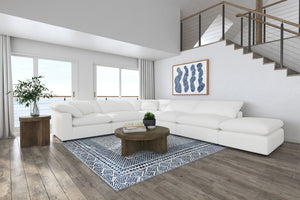 Raleigh 6-piece Boucle Upholstered Modular Sectional Ivory