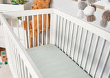 BedGear Hyper-Linen Crib Sheet, Light Green