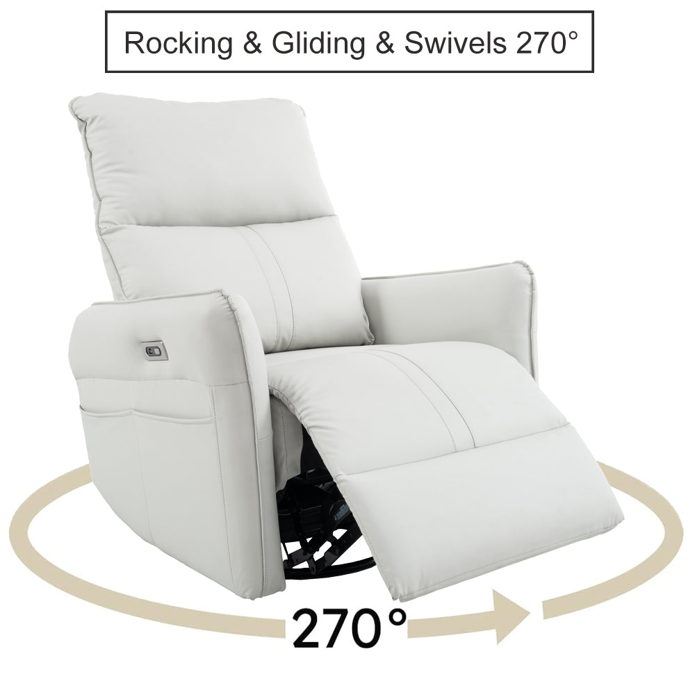 Multi-Motion Swivel Rocking Recliner with USB Charging