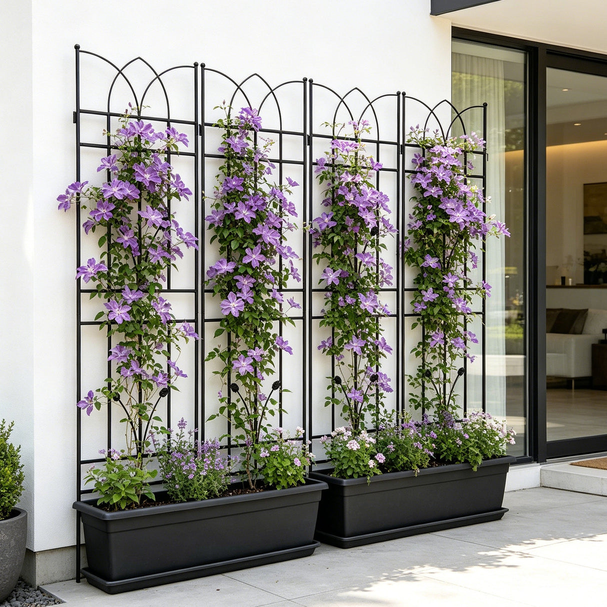4 Pack Metal Garden Trellis