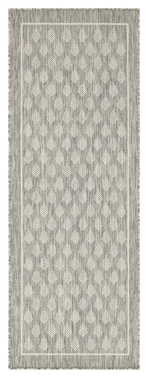 Sunshine - 5'3" X 7'3" Indoor, Outdoor Polypropylene Area Rug - Silver