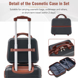20 in hard side 2 piece lightweight suitcase set with spinner wheels
