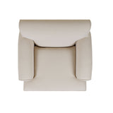 Cobaltex Upholstered Arm Chair with Metal Casters and Rolled Arms - Accent Chairs