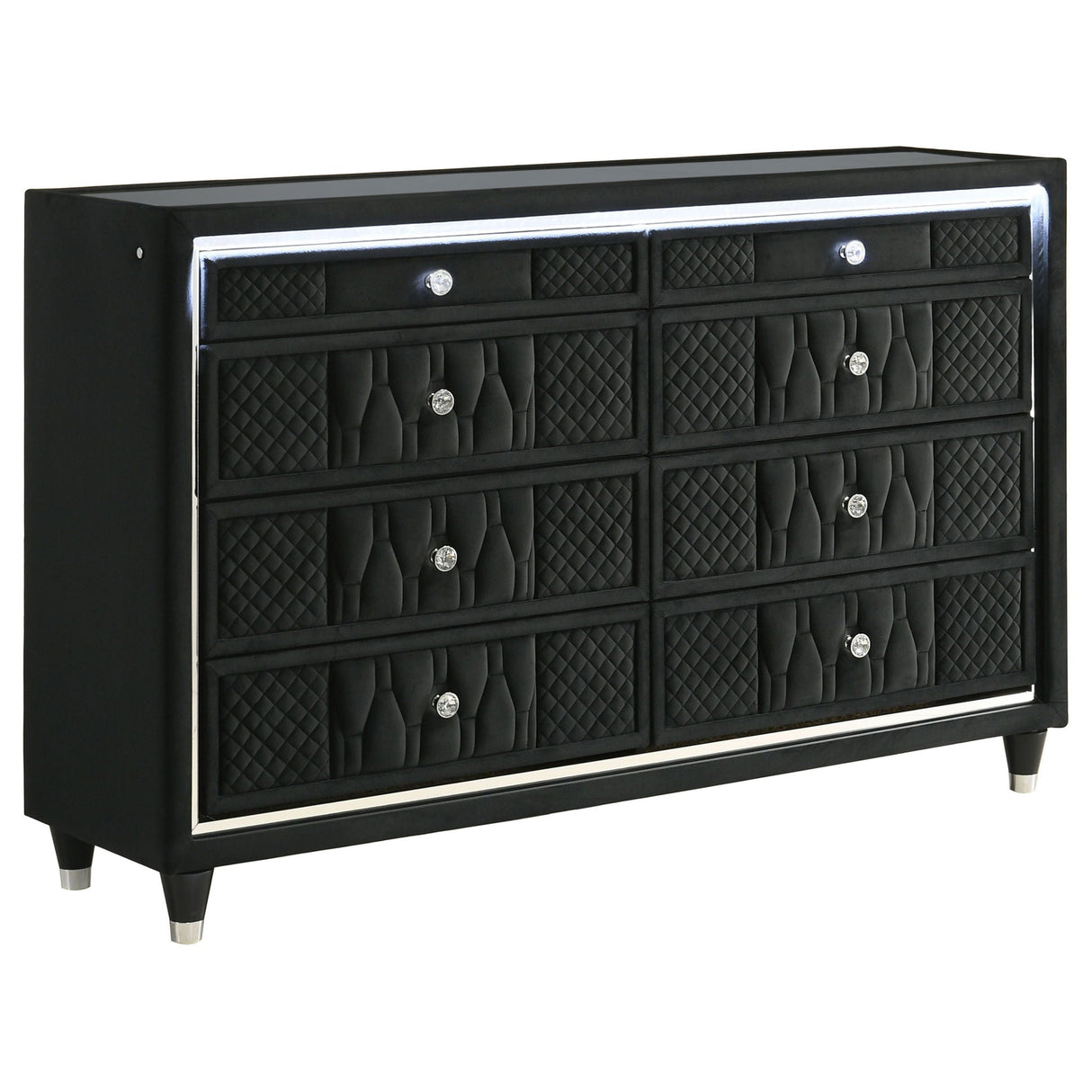 Lorient 4-piece Eastern King Bedroom Set Black