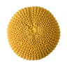 Bordeaux - Knitted Round Pouf Ottoman, Floor Cushion