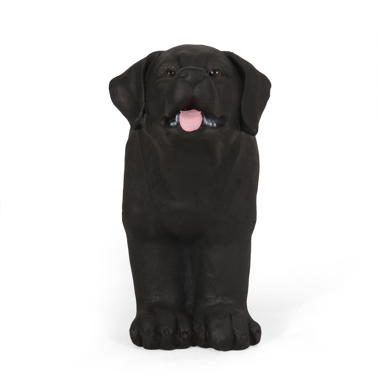 MGO Dog Bench - Outdoor Labrador Design, Matte Black