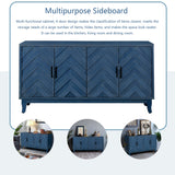 Chevron 4-Door Sideboard Cabinet