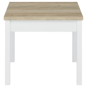 Quintara - 3 Piece Coffee Table Set - Natural / White