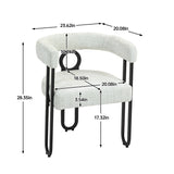 House hold contemporary designed upholstered accent/dining chair/barrel side chairs set of 2