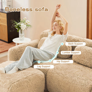 U-Shaped Boneless Sofa