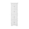 Tall Storage Cabinet With Doors And 4 Shelves For Living Room, Kitchen, Office, Bedroom, Bathroom, Modern
