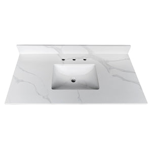 43-Inch Quartz Bathroom Vanity Top
