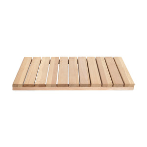 Cedar Wood Shower Mat - Non-Slip Slatted Bath Mat
