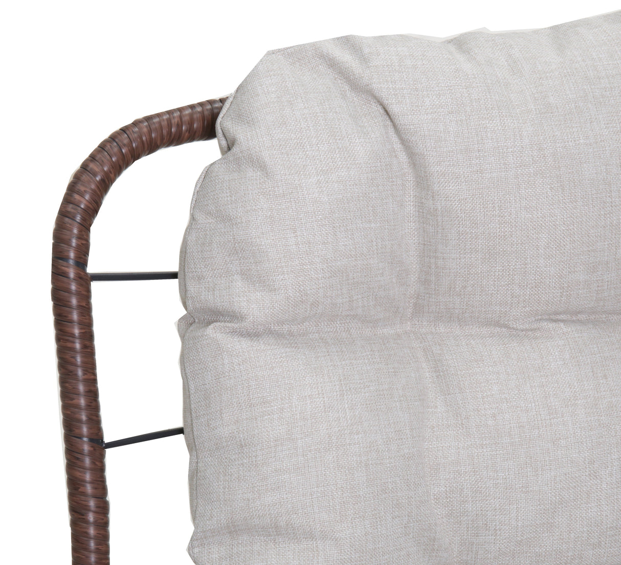 Patio Loveseat Sofa with Luxury Thick Cushion