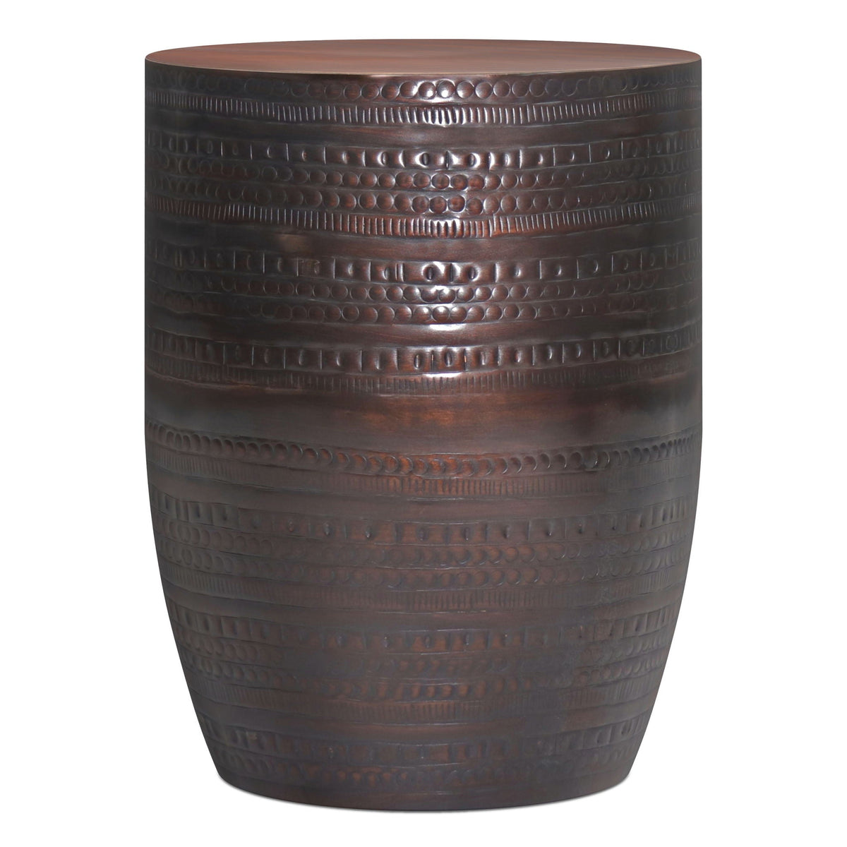 Johnsen - Handcrafted Large Metal Accent Table