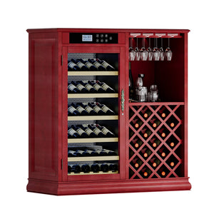 69 Bottles Wood Wine Refrigerator Cabinet