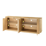 Modern Fluted Sideboard Storage Cabinet