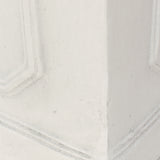 Square outdoor planter- white