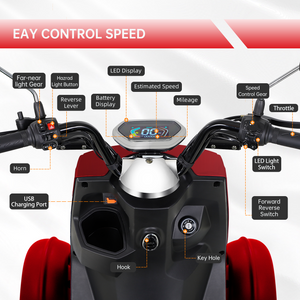 Electric Mobility Scooter with Big Size and High Power