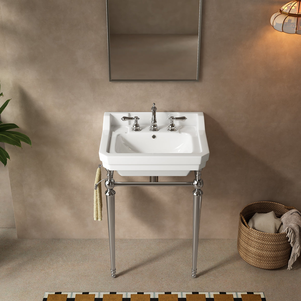 VICI 23" Bathroom Console Sink, Wall-Mounted