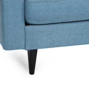 Jenny - Contemporary Tufted Fabric 3 Seater Sofa