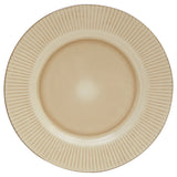 Sand Sixteen Piece Round Striped Ceramic Service For Four Dinnerware Set