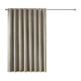 Printed heathered blackout window patio panel