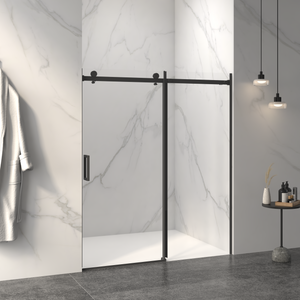 Frameless Sliding Shower Door - 5/16" Thick Tempered Glass