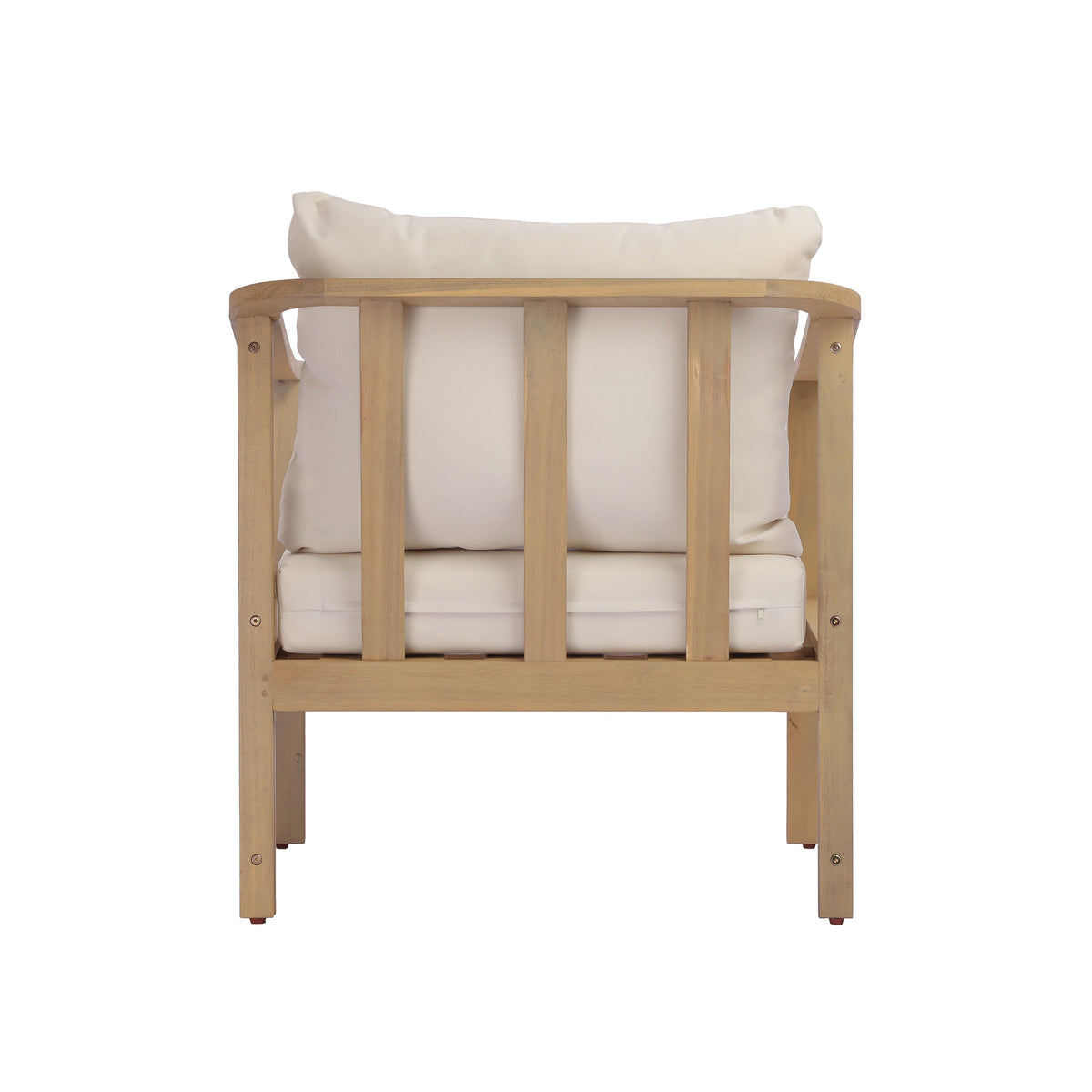 Acacia Wood Patio Furniture Club Chair with Soft Cushion