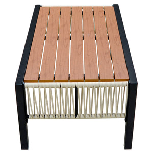 U_Style Multi-Person Outdoor Iron Sofa Set with Rattan Decoration