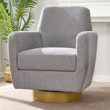 360 degree rotation armchair cotton linen
