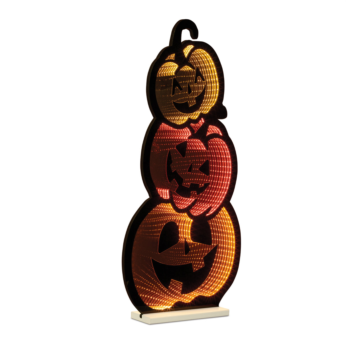 Triple jack-o-lantern ekkolight 35.5"h