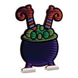 Witch leg cauldron ekkolight 16"h