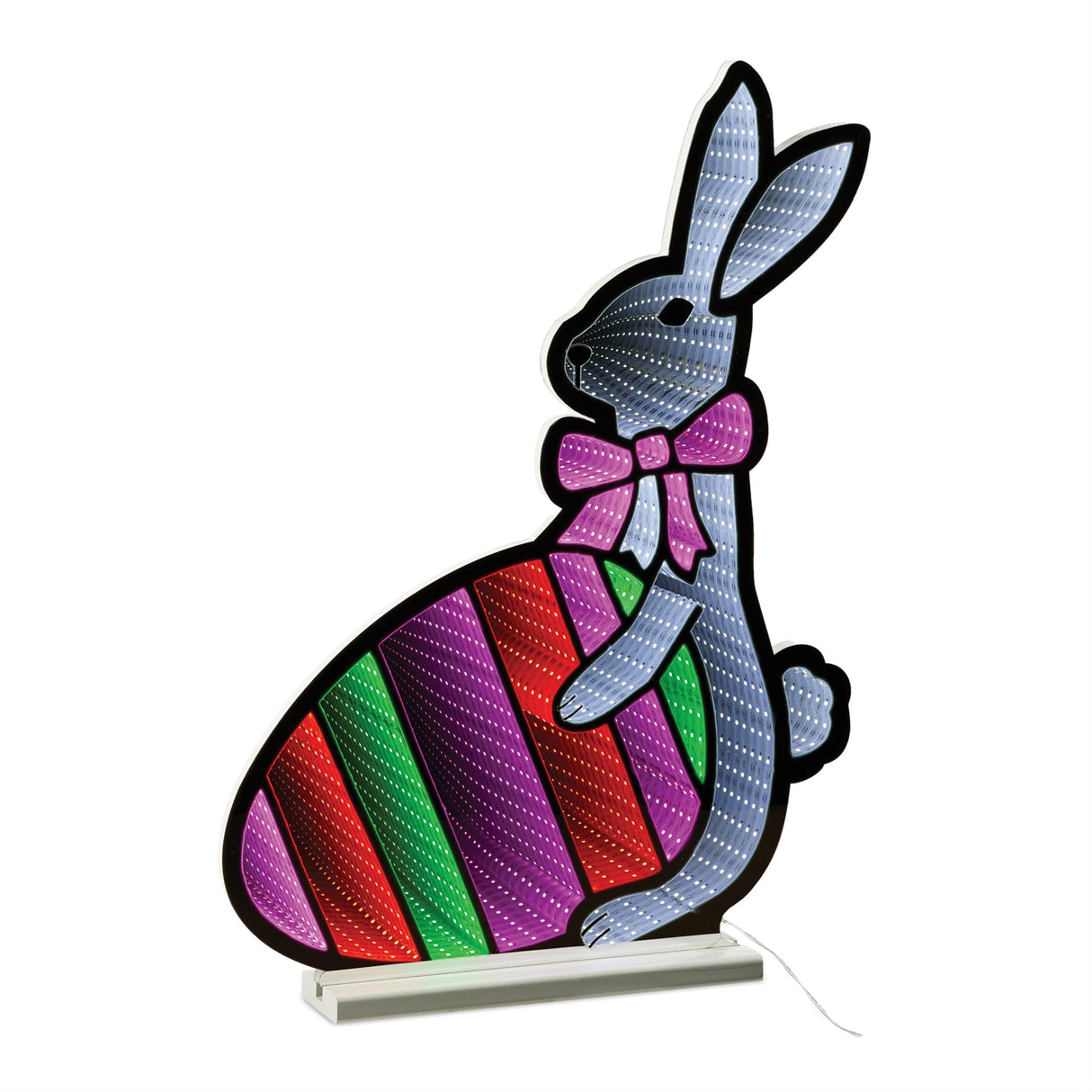 Bunny w/easter egg ekkolight 23.5"h