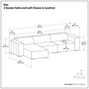 Rex - Handcrafted Sectional Sofa