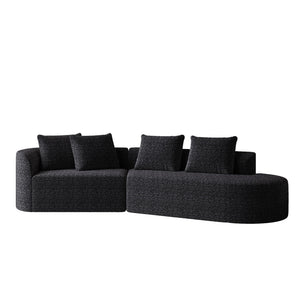 Upholstered Oversized Sectional Sofa - 4 Seater