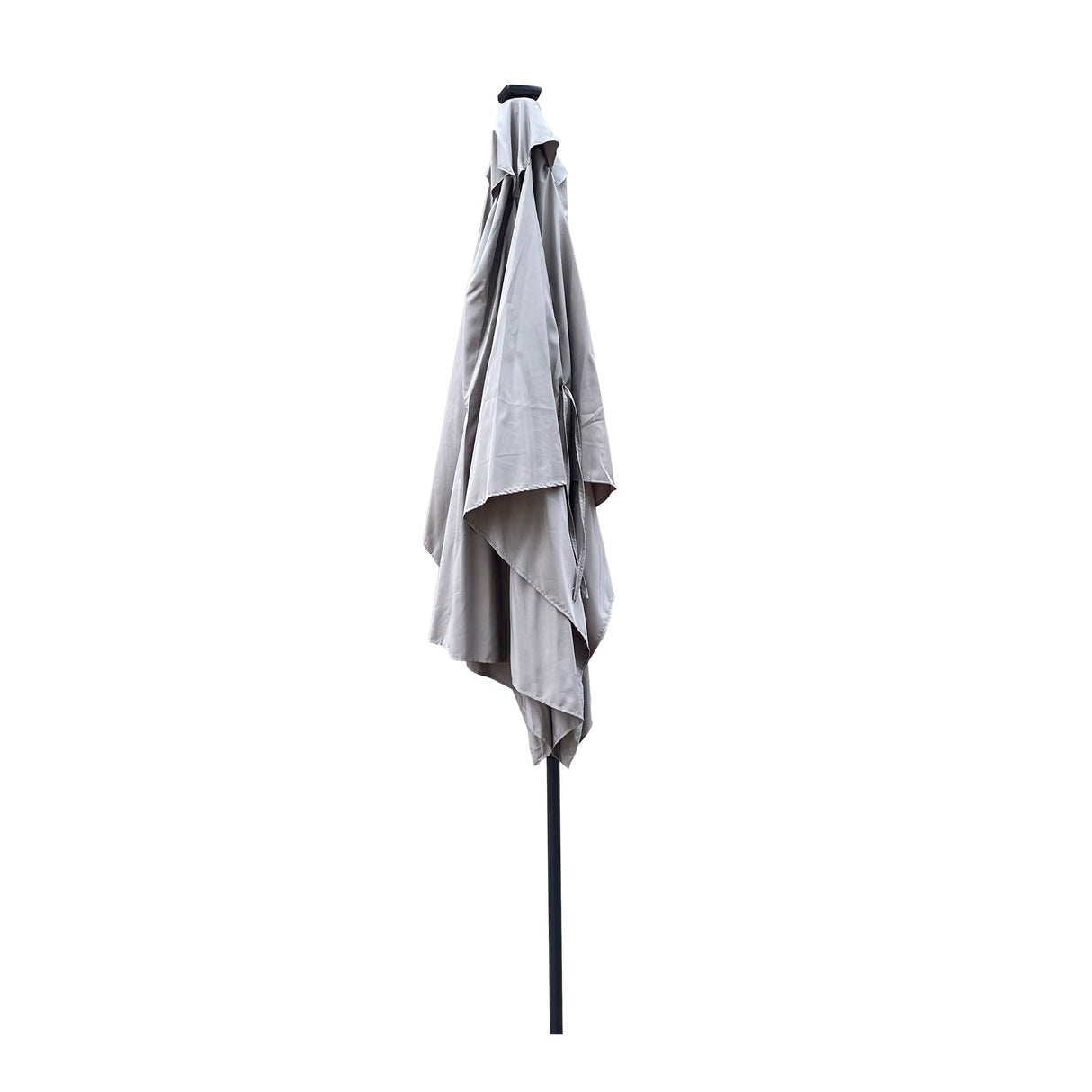 10x6.5ft solar led patio umbrella with crank & tilt