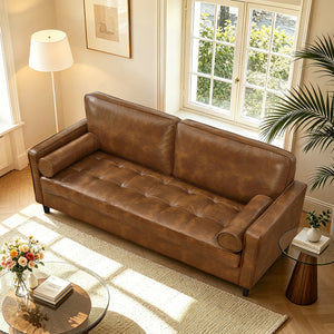 Classic Design Leather Couch