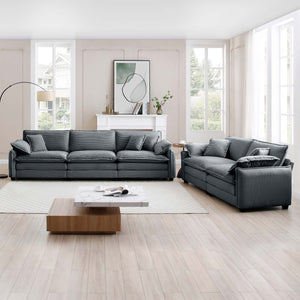 Family Sofa Set - Deep Seat Sofa for Home Cinema and Living Room