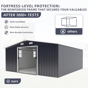 Campcraft 10x12ft Color Steel Plate Storage Shed