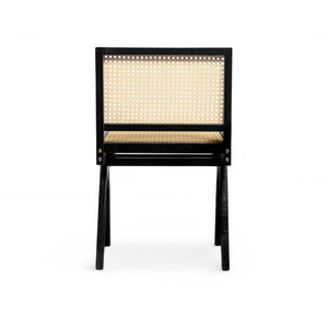 Chandigarh Dining Room Chairs with Natural Rattan (Set of 2)