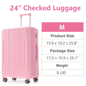 Lightweight Durable ABS Suitcases with Double Wheels