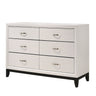 Contemporary 6 Drawer Dresser With Handles