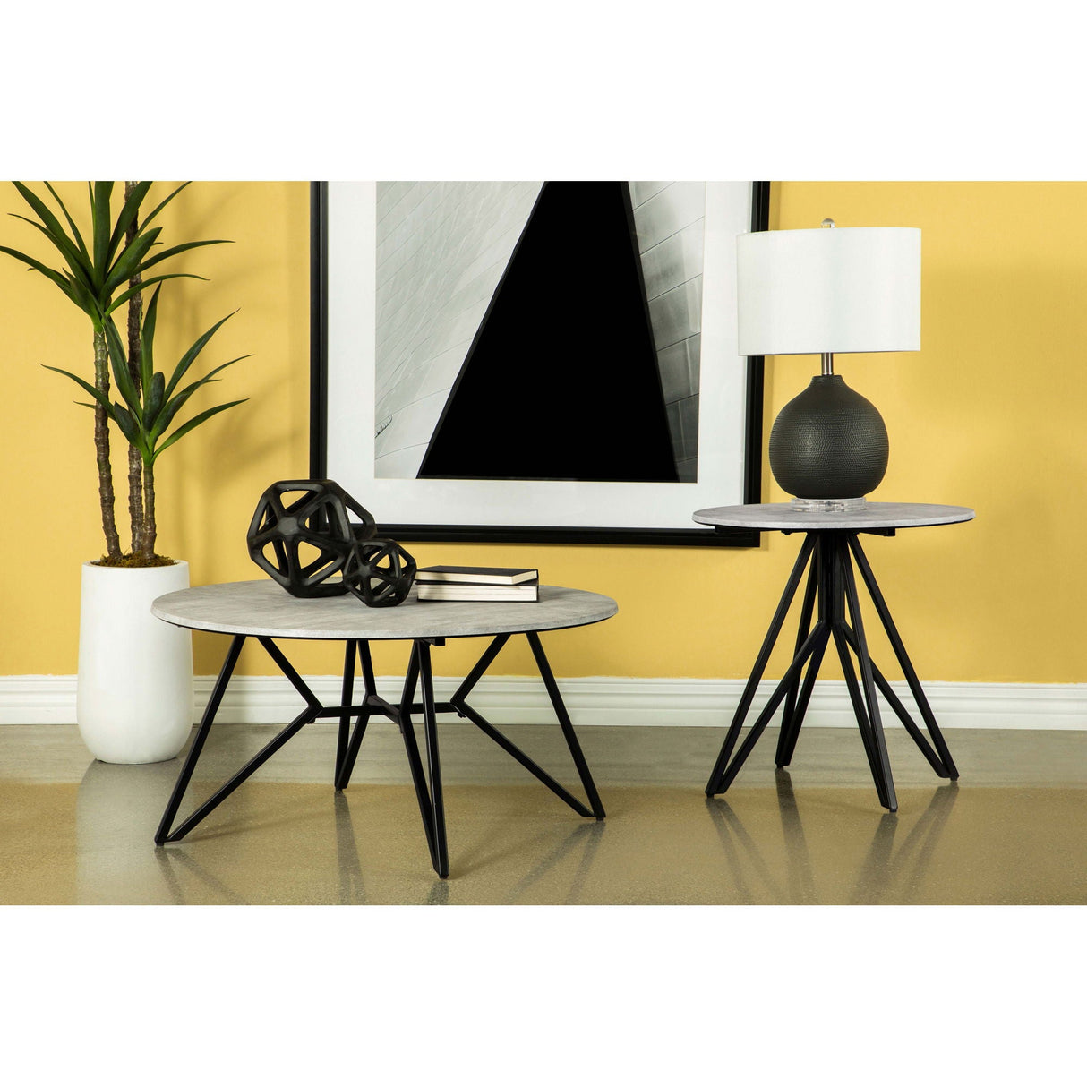 Hadi - Round End Industrial Design With Round Shape - Gray