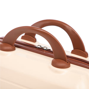 14'/20' 2-Piece ABS Spinner Wheel Luggage Set (Beige)