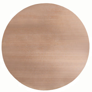 Modern Round Wood Coffee Table – 31.3 Natural Finish Accent Table for Living Room