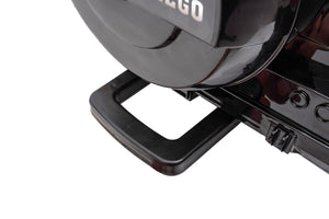 12V7A 30W*2 Four-Wheel Drive Seat One Button Start, Forward And Backward, High And Low Speed, Music, Front Light, Power Display, Two Doors Can Open, 2.4G R / C, Seat Belt Four Wheel Absorber